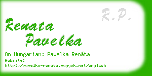 renata pavelka business card