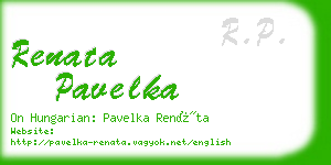 renata pavelka business card